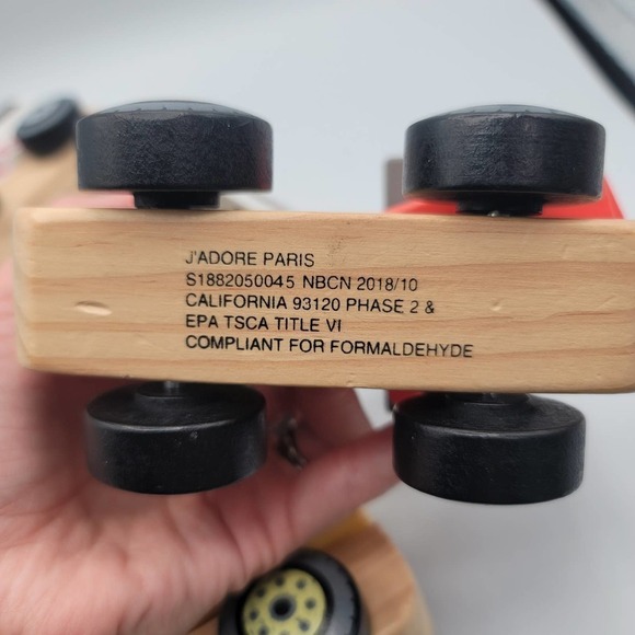 J'adore Paris Wooden Stacking Truck Toy Lot of 3 - Picture 10 of 12